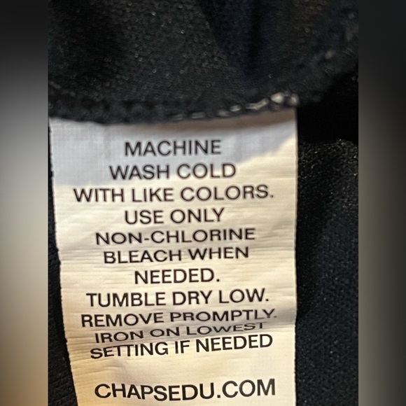 Girls Size 10 Chaps Navy Uniform Skirt/Skort, Knit, Built-in Shorts - Picture 6 of 6